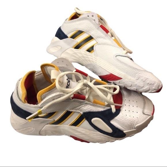 NWT Adidas Originals Streetball Rare Color Combo-Red White & Blue Men's 9 - Picture 1 of 5